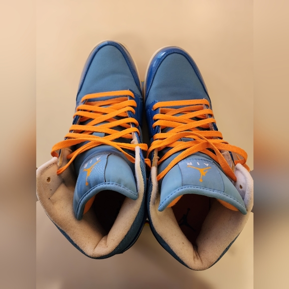 NIKE JORDAN 1 RETRO PHAT YEAR OF THE DRAGON MID ITALY BLUE VIVID ORANGE MENS 13 - Picture 8 of 14